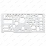 Çok Amaçlı Geometrik Şekil ve Rakam Çizim Şablonu – Model 2