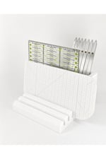 Çok Bölmeli Cetvel Düzenleyici | Masaüstü Organizer | 13×14 cm STOKTAKİ RENK GÖNDERİLİR