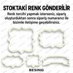 Dekoratif Etiket ve Çerçeve Kalıbı Seti 5 Parça – Kil ve Hamur Şekillendirme