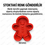 Gülümseyen Zencefilli Adam Çok Amaçlı Kalıp – Kil ve Hamur Şekillendirme