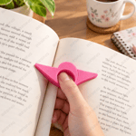 Kalp Şekilli Parmak Tipi Kitap Sayfası Tutucu