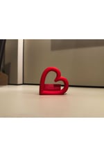 Kalp Tasarımlı Polaroid Fotoğraf Tutucu & Dekoratif Fotoğraf Standı - Çok Renkli