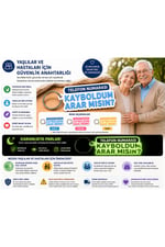 Karanlıkta Parlayan Kişiye Özel Anahtarlık | Yaşlı & Çocuk Güvenlik Anahtarlığı | 3D Baskı