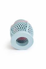 Mat Mavi Dekoratif Mini Fener – LED Mum Uyumlu