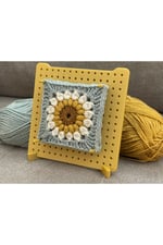Motif Tahtası Motif Gerdirme Tahtası 18x18 (8 çubuklu) Kare Örgü Motif Aparatı