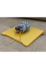 Motif Tahtası Motif Gerdirme Tahtası 18x18 (8 çubuklu) Kare Örgü Motif Aparatı