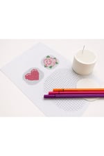 Punch Needle Saklama Kutusu ve Delik Şablonu | 7 cm genişlik 3 cm yükseklik 3D Baskı Organizer