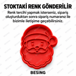 Şapkalı Noel Baba Çok Amaçlı Kalıp – Kil ve Hamur Şekillendirme