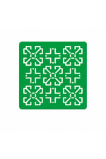 Sashiko Geometrik Çiçek Desenli Nakış Şablonu – Yeniden Kullanılabilir Kumaş İşleme Stencil