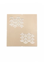 Sashiko Mini Dalga Şablonu | Kumaş Çizim Kalıbı | Nakış & Quilting Yardımcısı