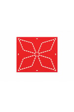 Sashiko Nakış Şablonu | Geometrik Desenli 3D Baskı Dikiş Kalıbı