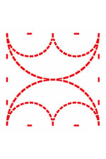 Sashiko Nakış Şablonu | Minimal Japon Desenli Dikiş Kalıbı