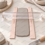 Seramik ve Kil Kalınlık Kılavuz Cetveli 20 cm – 1,5 mm, 2 Parça
