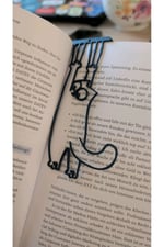 Sevimli Kedi Kitap Ayracı – Dekoratif Kitap Tutucu