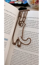 Sevimli Kedi Kitap Ayracı – Dekoratif Kitap Tutucu