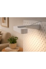Skadis Uyumlu Işık Barı Montaj Aparatı | Pegboard Raf Tutucu | 3D Baskı