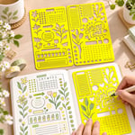 Spring Time Journaling & Planning Stencil Set – Bahar Temalı Ajanda ve Planlayıcı Şablon Seti