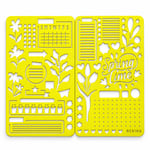 Spring Time Journaling & Planning Stencil Set – Bahar Temalı Ajanda ve Planlayıcı Şablon Seti