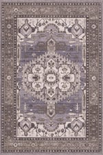 Anadolu Motifli Mavi Vintage Salon Halısı – Etnik Desenli Modern Dekoratif Halı 2256