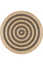 Boho 906 Jüt Hasır Etnik Desenli Jüt Örme Doğal Hasır Natural Halı