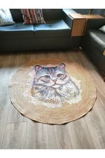 Boho 929 Jüt Hasır Etnik Desenli Jüt Örme Doğal Hasır Natural Halı