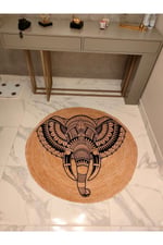 Boho 941 Jüt Hasır Etnik Desenli Jüt Örme Doğal Hasır Natural Halı