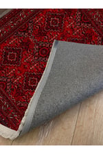 Bordo Otantik Desenli Yıkanabilir Kaymaz Tabanlı Salon Koridor Ve Mutfak Halısı Marss 2168