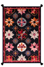 Çiçekli Floral Püsküllü Salon Halısı Mutfak Halısı Yolluk Otantik Halı Mars 225