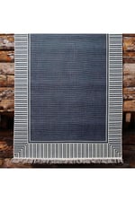 Cotton Kilim 11 Laciver Tonunda Geometrik Desenli Dekoratif Yıkanabilen Dokuma Taban Kilim
