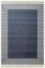 Cotton Kilim 11 Laciver Tonunda Geometrik Desenli Dekoratif Yıkanabilen Dokuma Taban Kilim