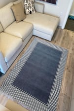 Cotton Kilim 11 Laciver Tonunda Geometrik Desenli Dekoratif Yıkanabilen Dokuma Taban Kilim
