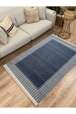 Cotton Kilim 11 Laciver Tonunda Geometrik Desenli Dekoratif Yıkanabilen Dokuma Taban Kilim