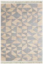 Cotton Kilim 34 Jut Efekli Modern Desenli Dekoratif Yıkanabilen Dokuma Taban Kilim