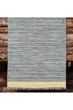 Cotton Kilim 50 Gri Hardal Zeminli Geneleksel Motifler Modern Dekoratif Yıkanabilen Dokuma Kilim