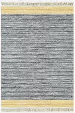 Cotton Kilim 50 Gri Hardal Zeminli Geneleksel Motifler Modern Dekoratif Yıkanabilen Dokuma Kilim