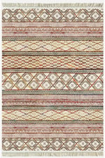 Cotton Kilim 63 Multu Iskandinav Motifler Modern Dekoratif Saçaklı Yıkanabilen Dokuma Kilim