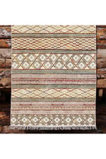 Cotton Kilim 63 Multu Iskandinav Motifler Modern Dekoratif Saçaklı Yıkanabilen Dokuma Kilim