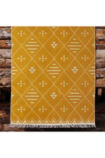 Cotton Kilim 69 Multu Iskandinav Motifler Modern Dekoratif Saçaklı Yıkanabilen Dokuma Kilim