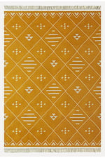 Cotton Kilim 69 Multu Iskandinav Motifler Modern Dekoratif Saçaklı Yıkanabilen Dokuma Kilim