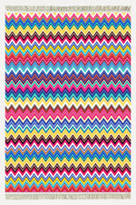 Cotton Kilim 76 Cok renkli Etnik Bohem Stil Pamuk Taban