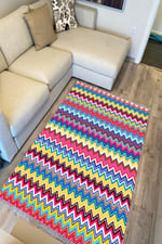 Cotton Kilim 76 Cok renkli Etnik Bohem Stil Pamuk Taban