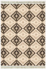 Cotton Kilim48 Jut Zeminli Geneleksel Motifler Modern Dekoratif Yıkanabilen Dokuma Kilim