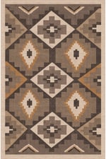 Etnik Kilim Görünümlü Dekoratif Halı Salon, Antre ve Oturma Odası İçin Modern Pamuk Taban Halı 2329