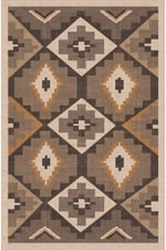 Etnik Kilim Görünümlü Dekoratif Halı Salon, Antre ve Oturma Odası İçin Modern Pamuk Taban Halı 2329