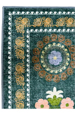 Flora Anatolia Garden Etnik Desenli Yıkanabilir Pamuk Taban Modern Halı 462