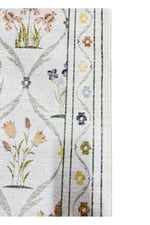 Flora Garden Pastel Çiçek Desenli Yıkanabilir Pamuk Taban Modern Halı 449