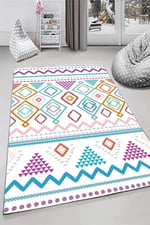 Kidsy 4007 Çocuk Odası Kaymaz Taban Dekoratif Halı