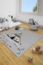 Kidsy Serisi Çocuk Odası Kaymaz Taban Dekoratif Halı