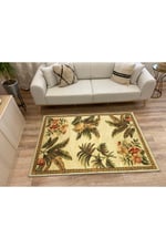 Mars 156 Pastel Çiçeksi Floral Çok Renkli Modern  Dokuma Taban Halı