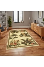 Mars 156 Pastel Çiçeksi Floral Çok Renkli Modern  Dokuma Taban Halı